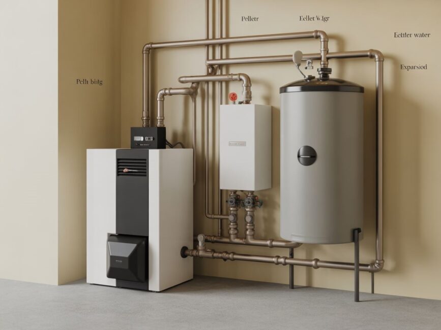 boiler pelletowy z zasobnikiem