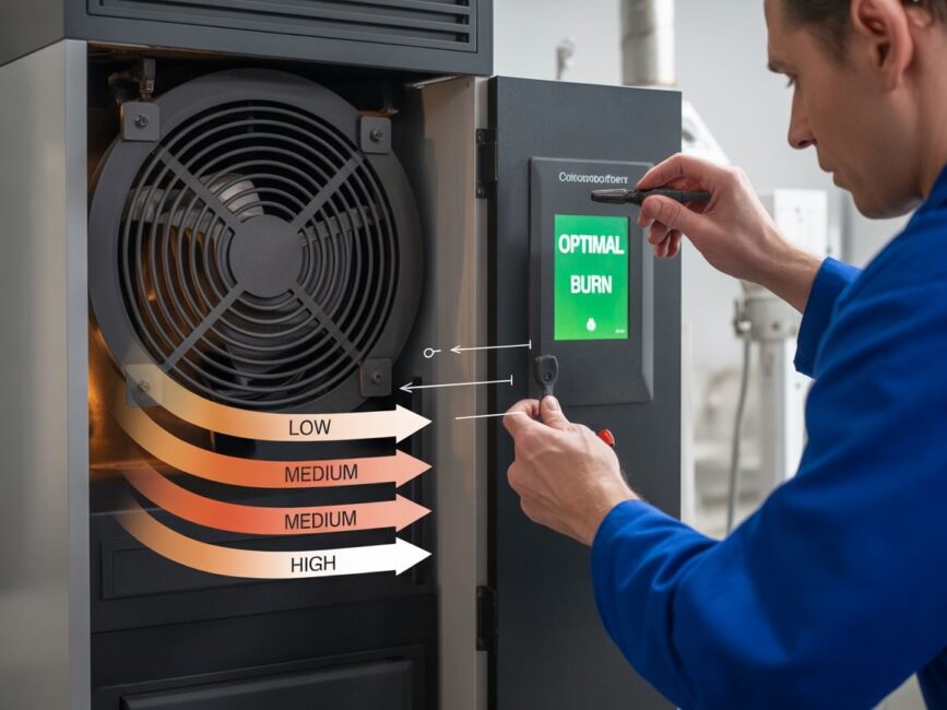 panel sterowania piecem pellet