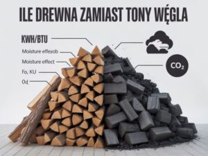 porównanie drewno vs tona węgla