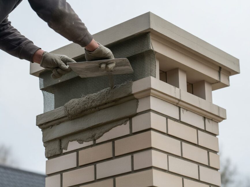 siatka podtynkowa na kominiefoveotech