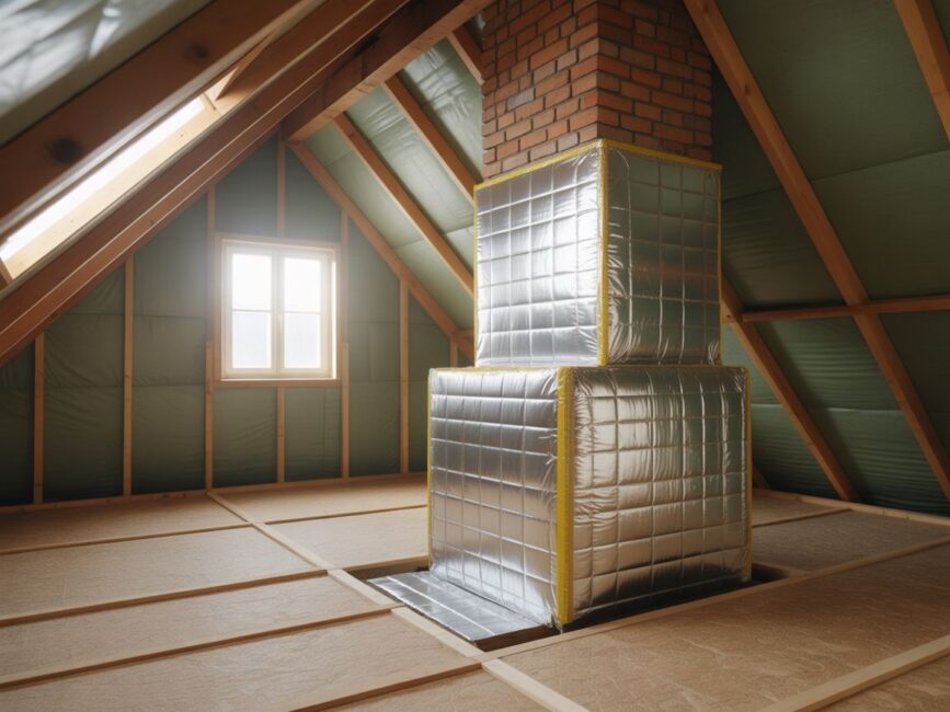 taśma aluminiowa na łączeniach