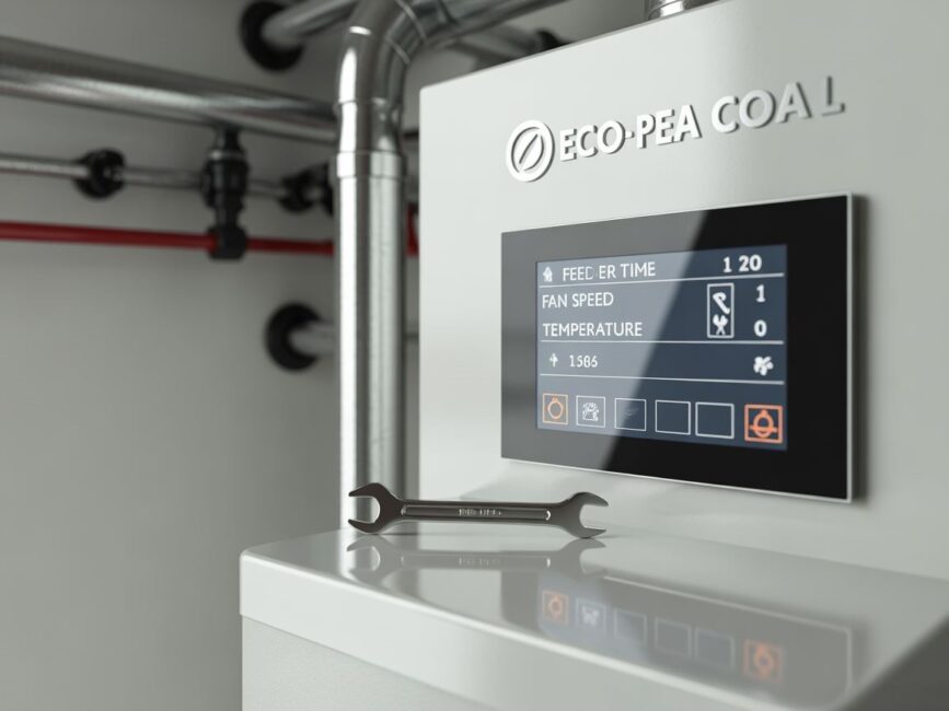 temperatura kotła LCD