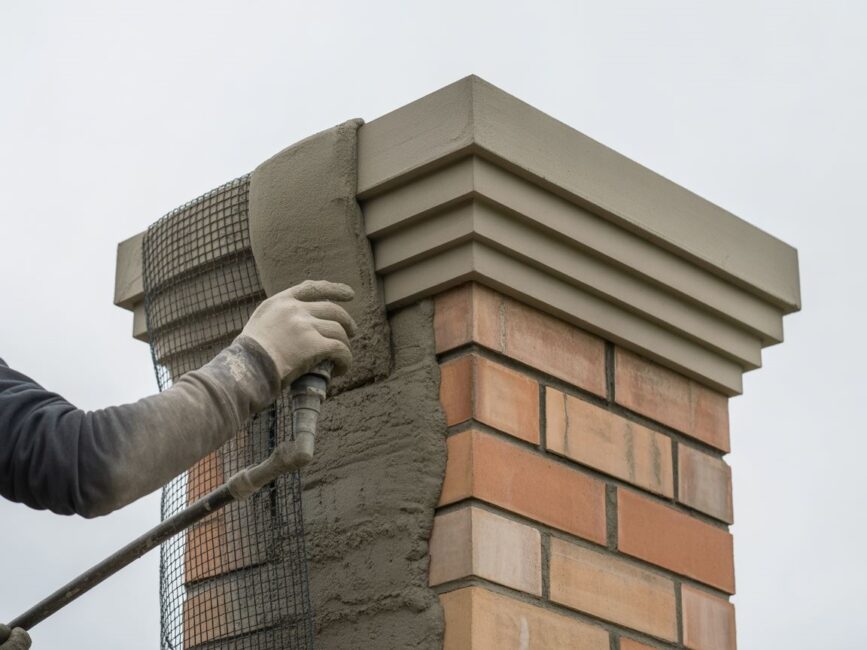 tynk cementowowapienny na komincegielnia+1