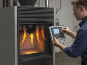 Jaki nadmuch w piecu na pellet ustawić, żeby palił czysto i oszczędnie?