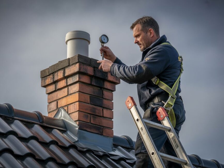 uszczelniony wylot komina