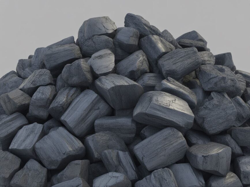 węgiel kostka zbliżenie