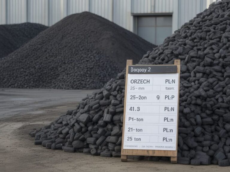Ile kosztuje tona węgla orzech w 2025 roku?